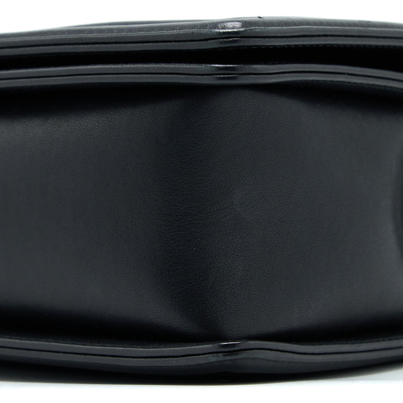 Chanel New Medium Boy Bag Chevron Lambskin Black SHW