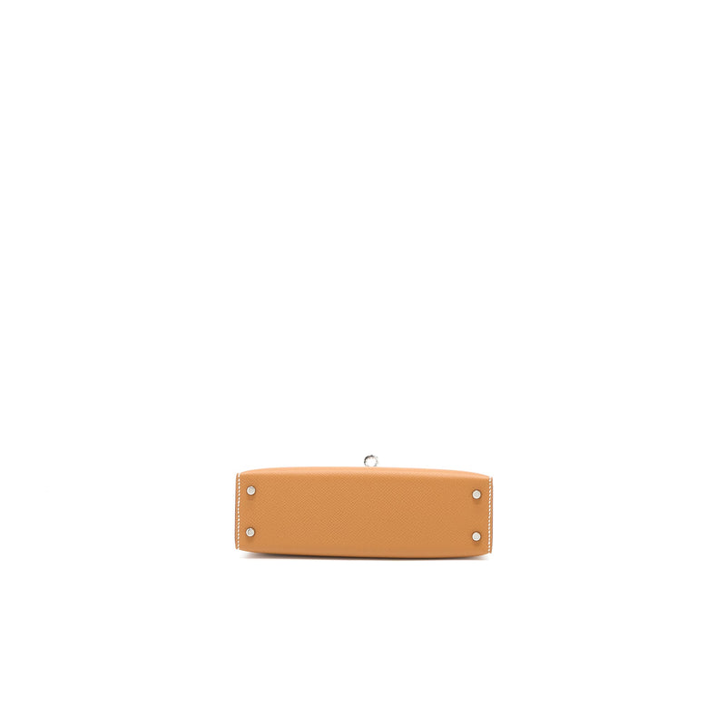 Hermes Mini Kelly II Epsom Gold SHW Stamp U