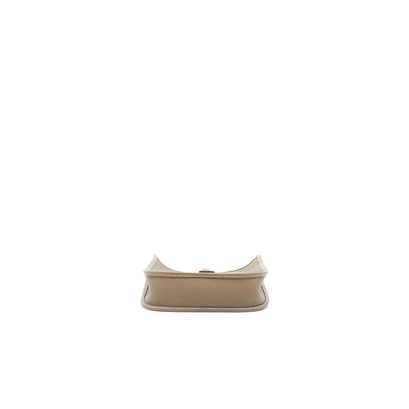 Hermes Mini Evelyne Clemence Etoupe GHW Stamp Z