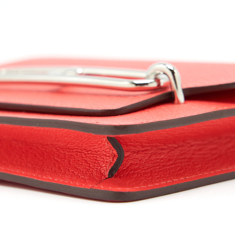 Hermes Roulis Slim Evercolor Rose Texas SHW Stamp Y