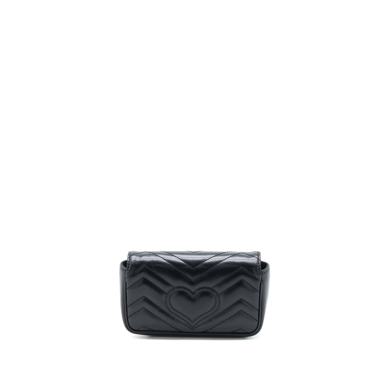 Gucci GG Marmont Super Mini Bag Calfskin Black GHW