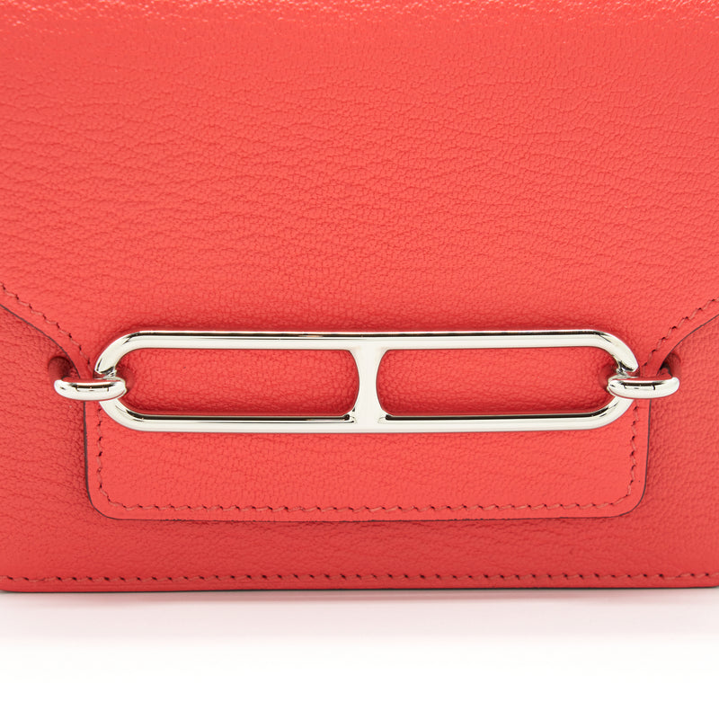 Hermes Roulis Slim Evercolor Rose Texas SHW Stamp Y