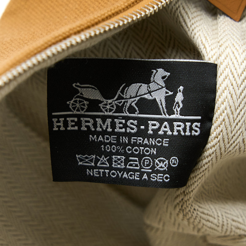 Hermes Trousse De Toilette Bride PM Canvas Travel Pouch