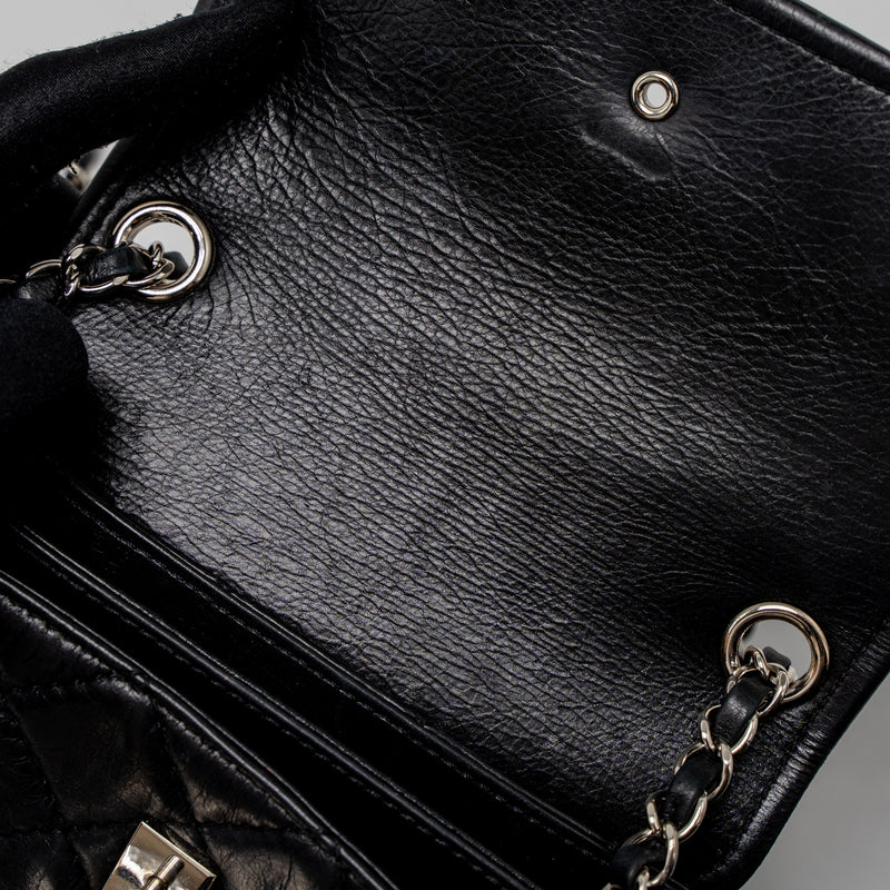 Chanel Giant CC Logo Bag Calfskin Navy SHW