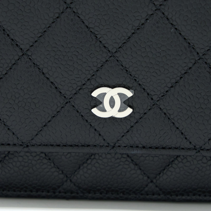 Chanel Classic Wallet On Chain Black Caviar SHW