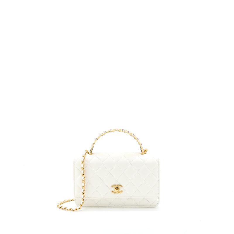 chanel wallet on chain top handle