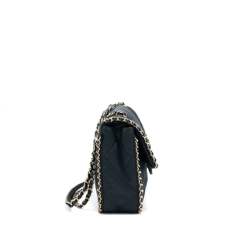 Chanel Seasonal Flap Bag Fabric Black GHW