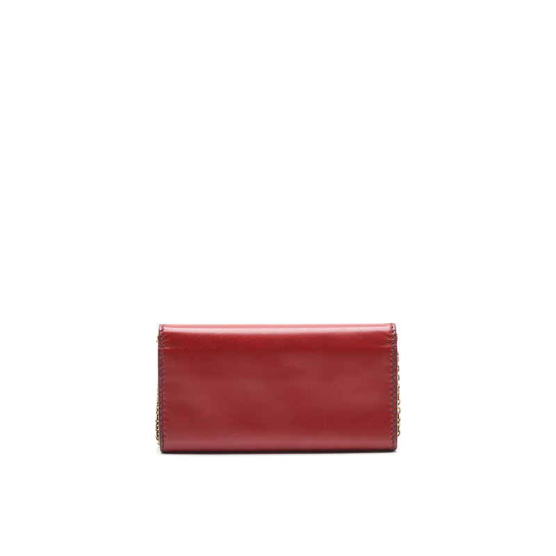 Dior J'adior Small long Wallet on Chain Red with GHW
