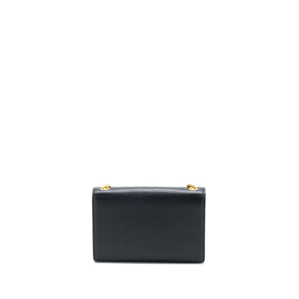 Saint Laurent Small Kate Bag Grained Calfskin Black GHW