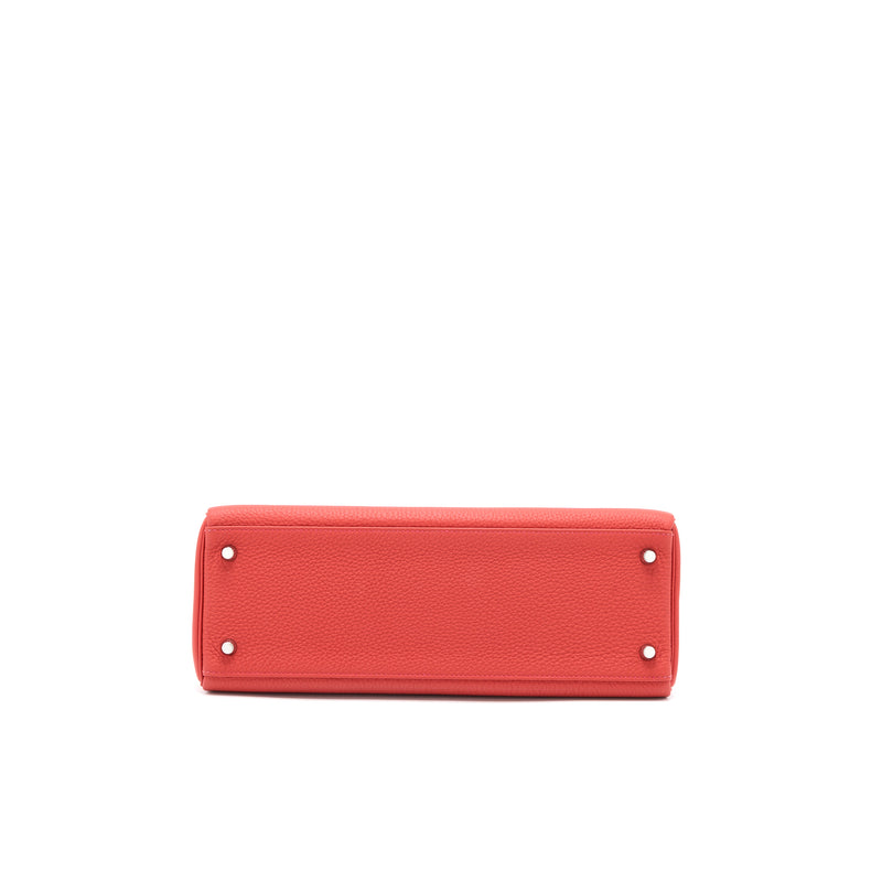 Hermes Kelly 32 Togo D5 Geranium SHW stamp T