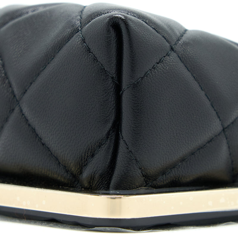 Chanel Mini Clip With Chain Lambskin Black LGHW
