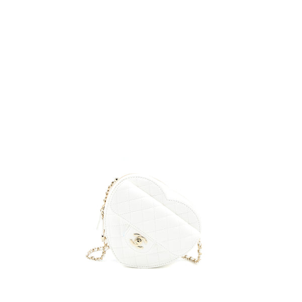 22S Chanel Heart Mini Black Bag Vanity Arm Clutch Pouch Coinpurse NEW Full  Set | eBay