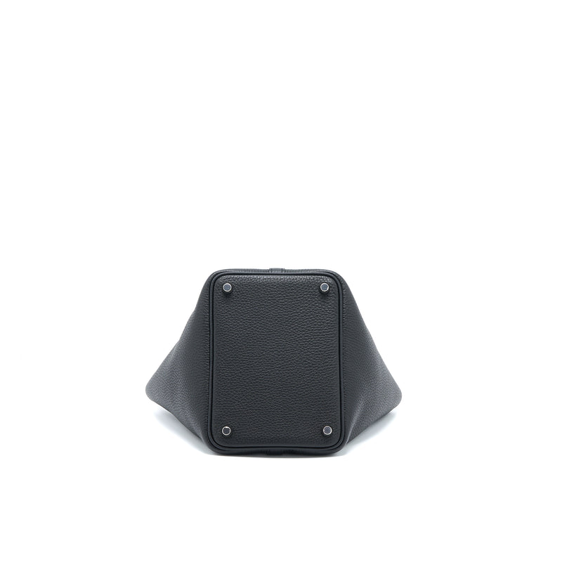 Hermes Picotin 18 Clemence Black SHW Stamp Y