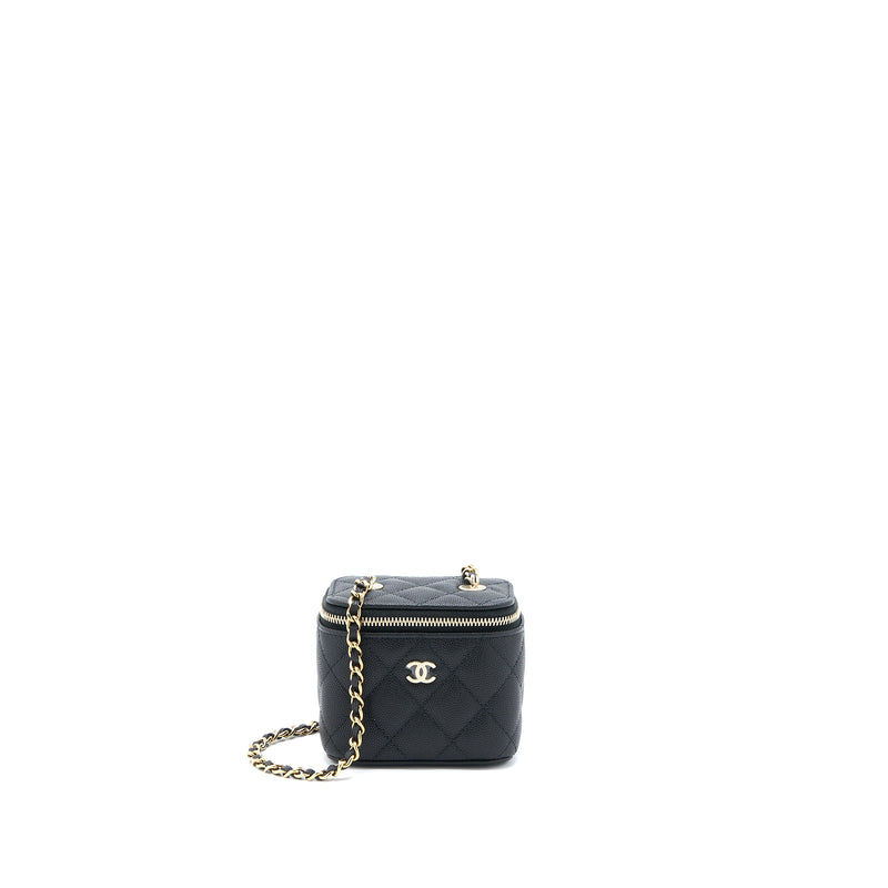 Chanel Mini Vanity with Chain Caviar Black LGHW