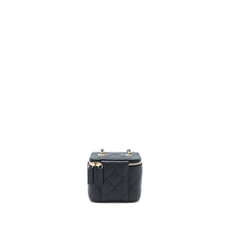 Chanel Mini Vanity with Chain Caviar Black LGHW