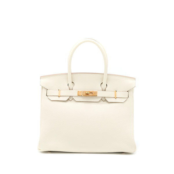 Hermes Birkin 30 Togo Craie RGHW Stamp Y