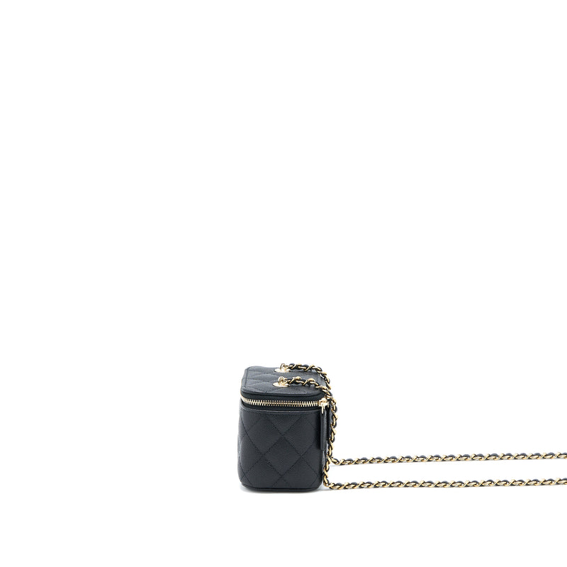 Chanel Mini Vanity with Chain Caviar Black LGHW