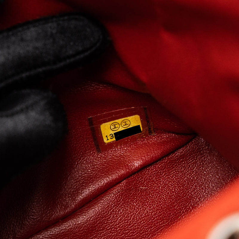 Chanel Jumbo Classic Single Flap Bag Lambskin Red SHW