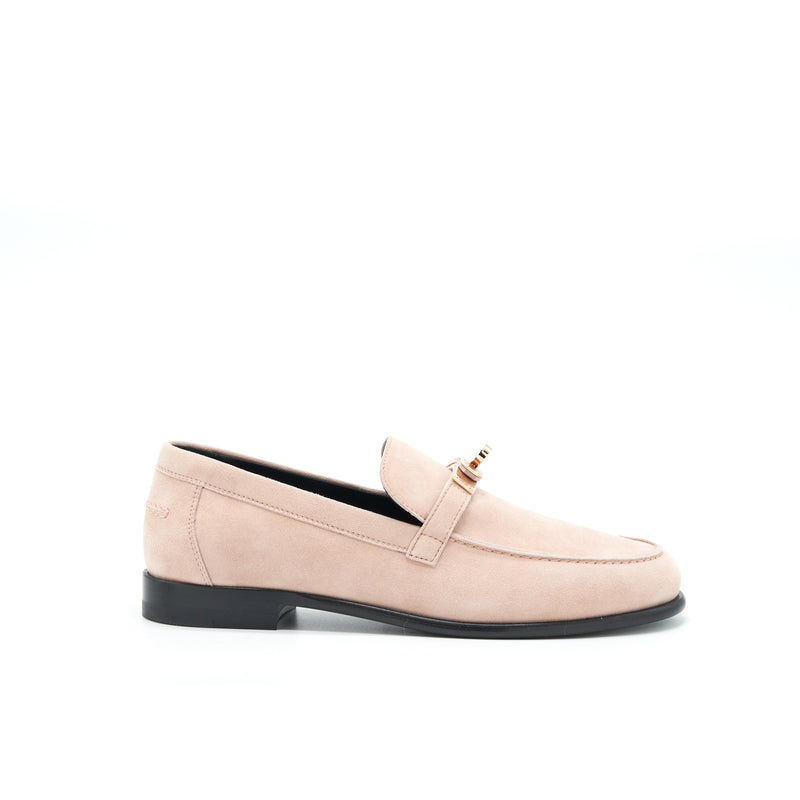 Hermes Size 37.5 Destin Loafer Chevre Velours