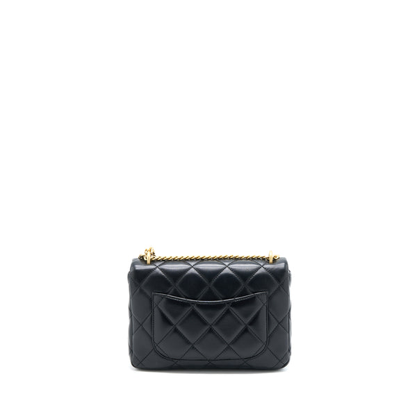 Chanel 22P Enemal Flap Bag Lambskin Black GHW (Microchip)