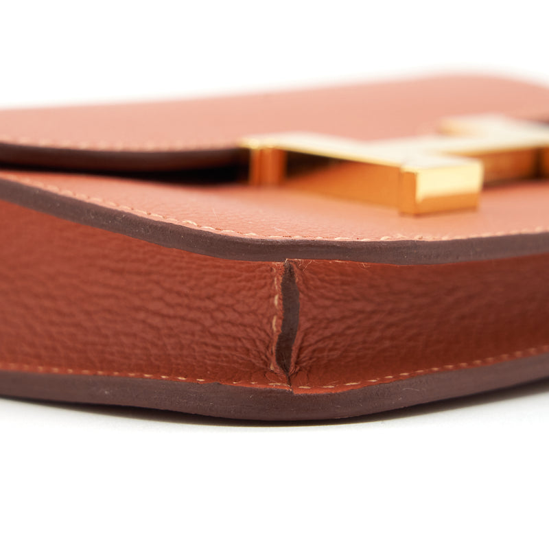 Hermes Constance Slim Evercolor Blush / Blue Frida GHW Stamp Y