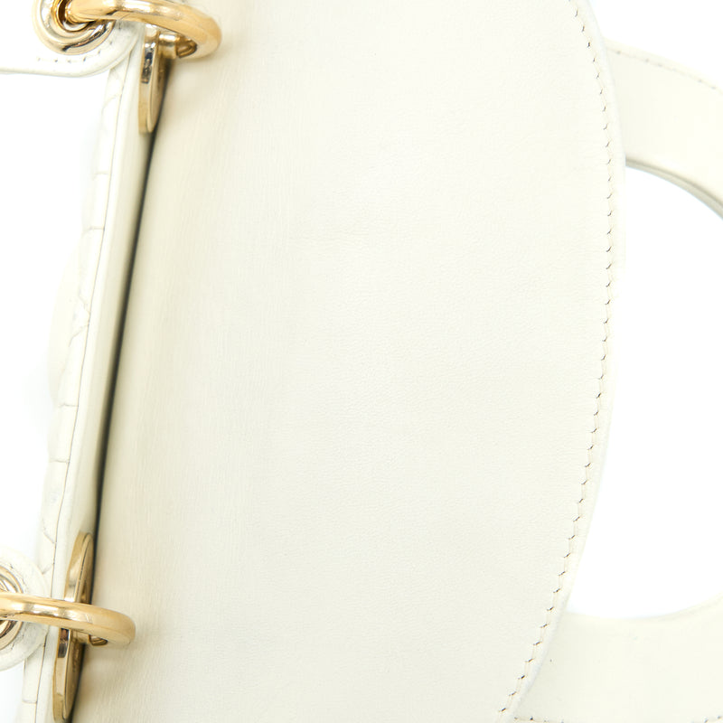 Dior Small Lady Dior Lambskin White LGHW