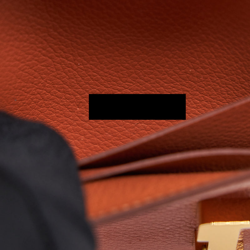 Hermes Constance Slim Evercolor Blush / Blue Frida GHW Stamp Y