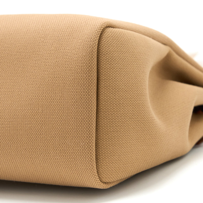 Hermes Herbag Zip 31 Canvas Chai/Sable/Fauve GHW Stamp U