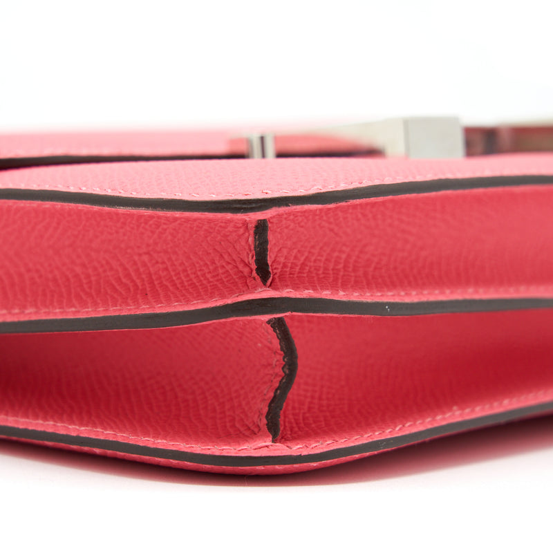 Hermes Constance Mini Epsom Rose Azalee SHW Stamp Y