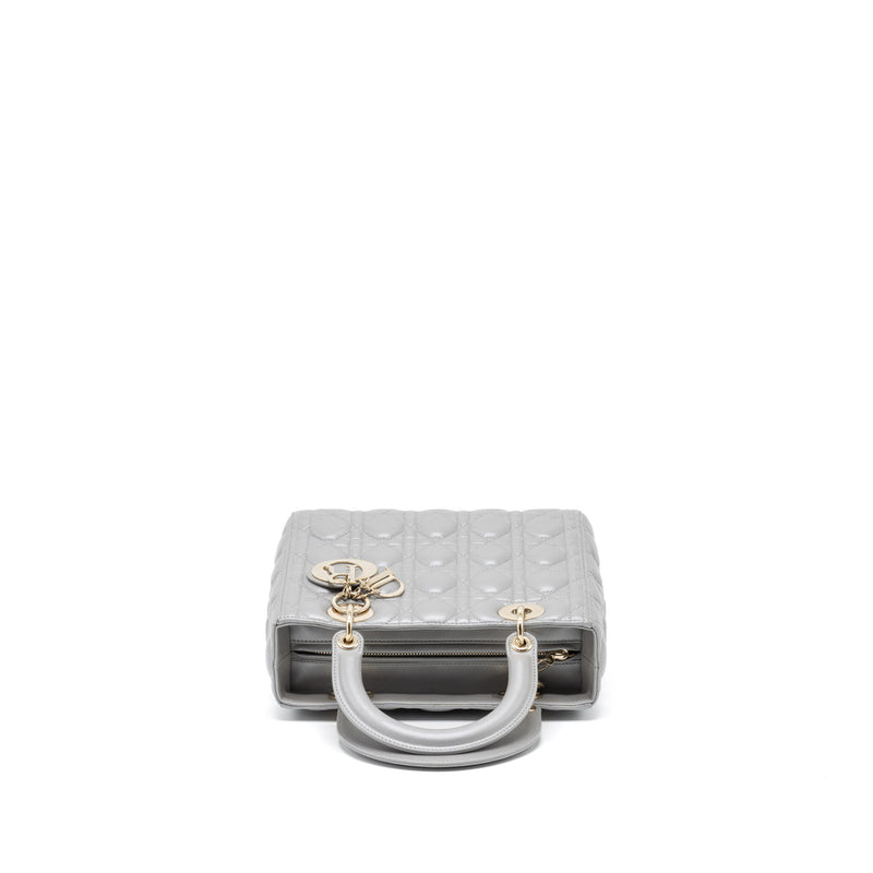 Dior Medium Lady Dior Lambskin Grey LGHW