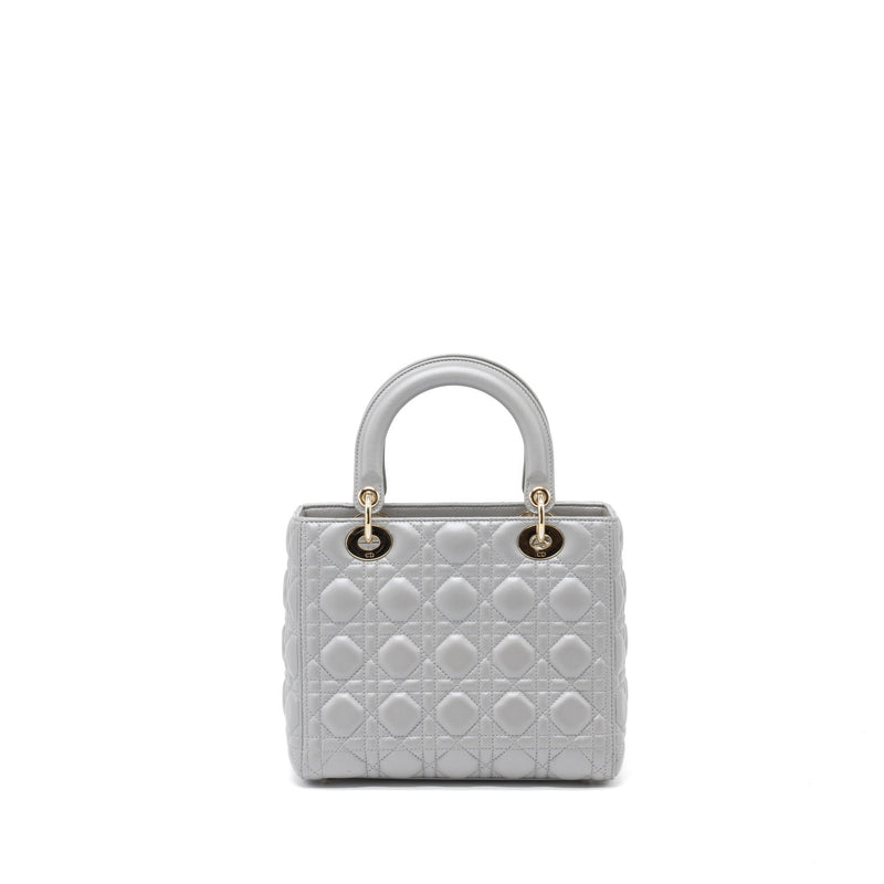 Dior Medium Lady Dior Lambskin Grey LGHW