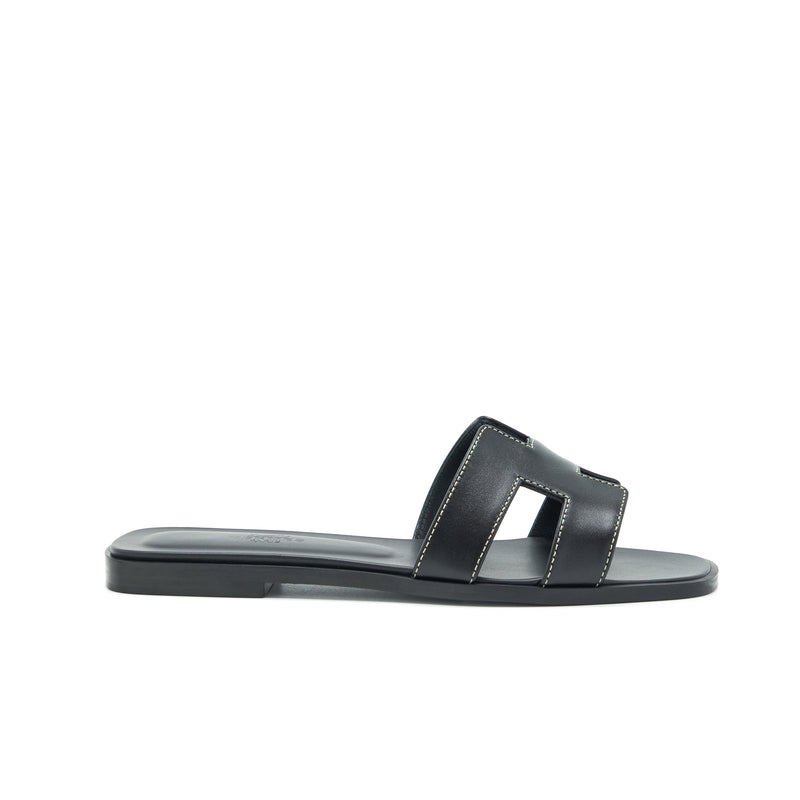 Hermes Size 36.5 Oran Sandal Box Black