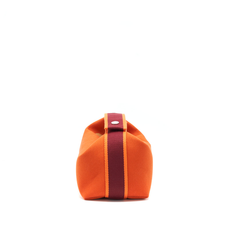 Hermes Trousse De Toilette Bride A Brac In Orange Feu