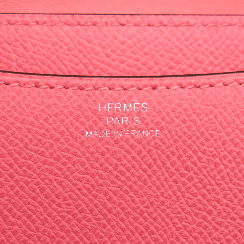 Hermes Constance Mini Epsom Rose Azalee SHW Stamp Y