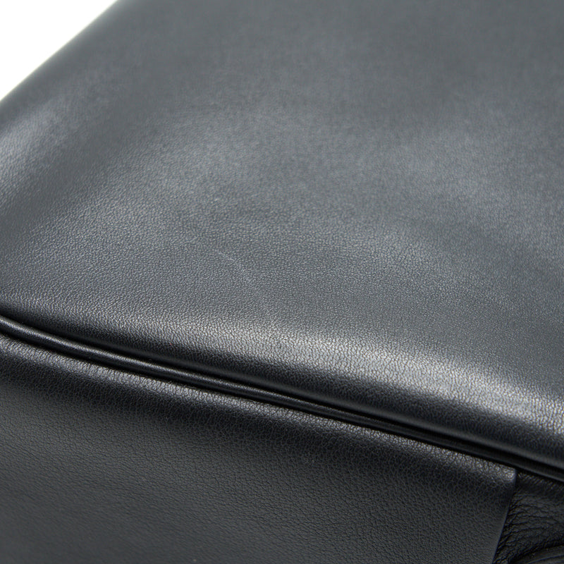 HERMES Lindy 30 Swift in Black SHW Stamp X