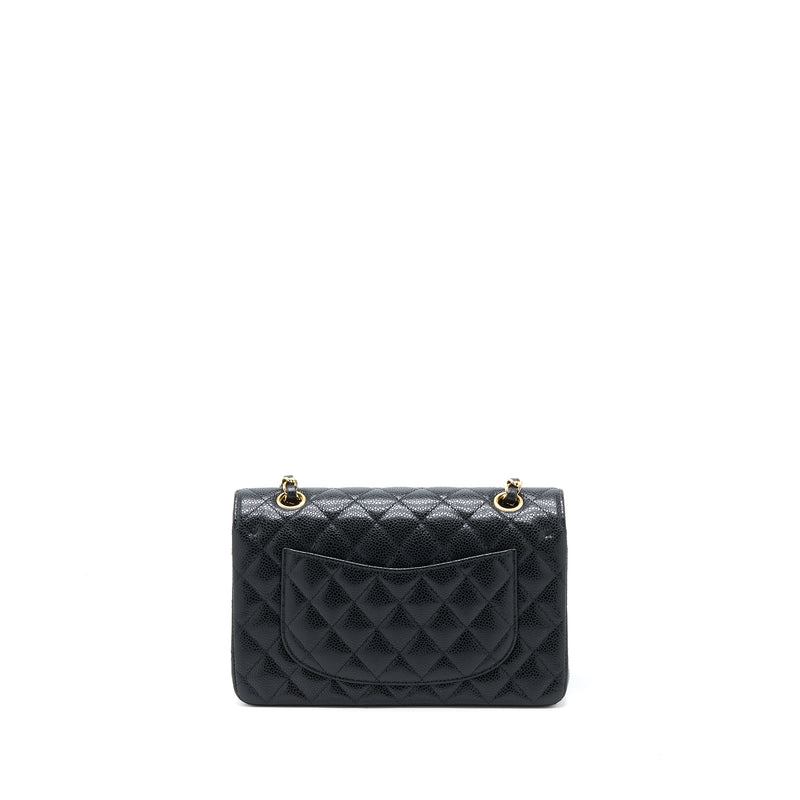 Chanel Small Classic Double Flap Bag Caviar Black GHW (Microchip)