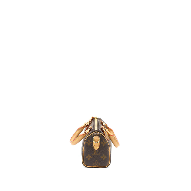Louis Vuitton Nano Speedy Monogram Canvas GHW (New Version)