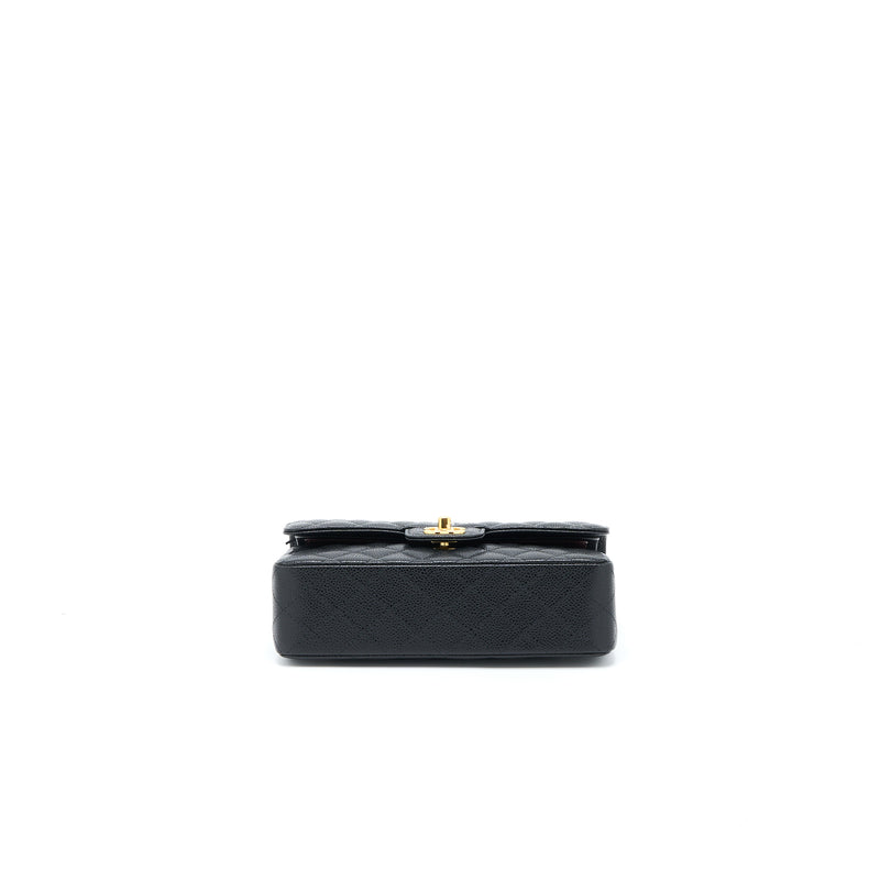 Chanel Small Classic Double Flap Bag Caviar Black GHW (Microchip)