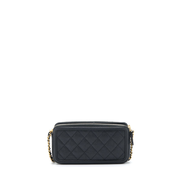 Chanel Filigree Long Wallet On Chain Caviar Black GHW