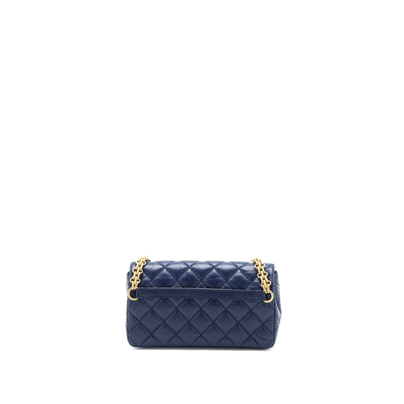 Chanel 2.55 Reissue Mini Waist Belt Bag Aged Calfskin Navy GHW