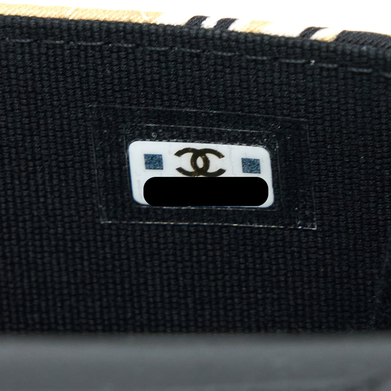 Chanel Mini Clutch with Chain Fabric Multicoloured LGHW (Microchip)