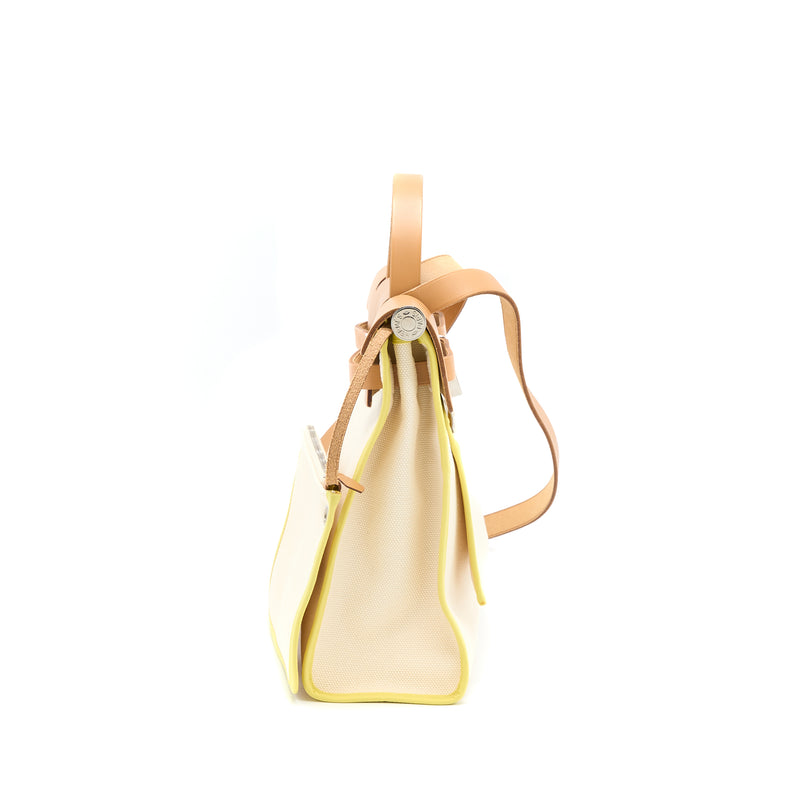Hermes Herbag 31 Canvas Multicolour SHW Stamp Square Q