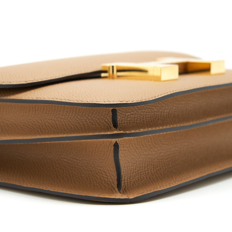 Hermes Mini Constance Epsom 0M Chai GHW Stamp U