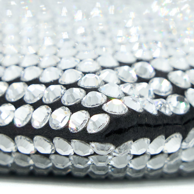 Prada Crystal Satin Handbag With Crystal Black SHW