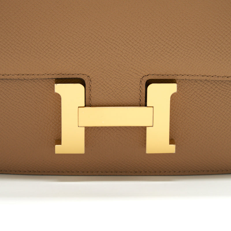 Hermes Mini Constance Epsom 0M Chai GHW Stamp U