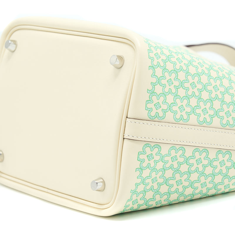 Hermès Micro Lucky Daisy Picotin In Nata, Vert And White Swift