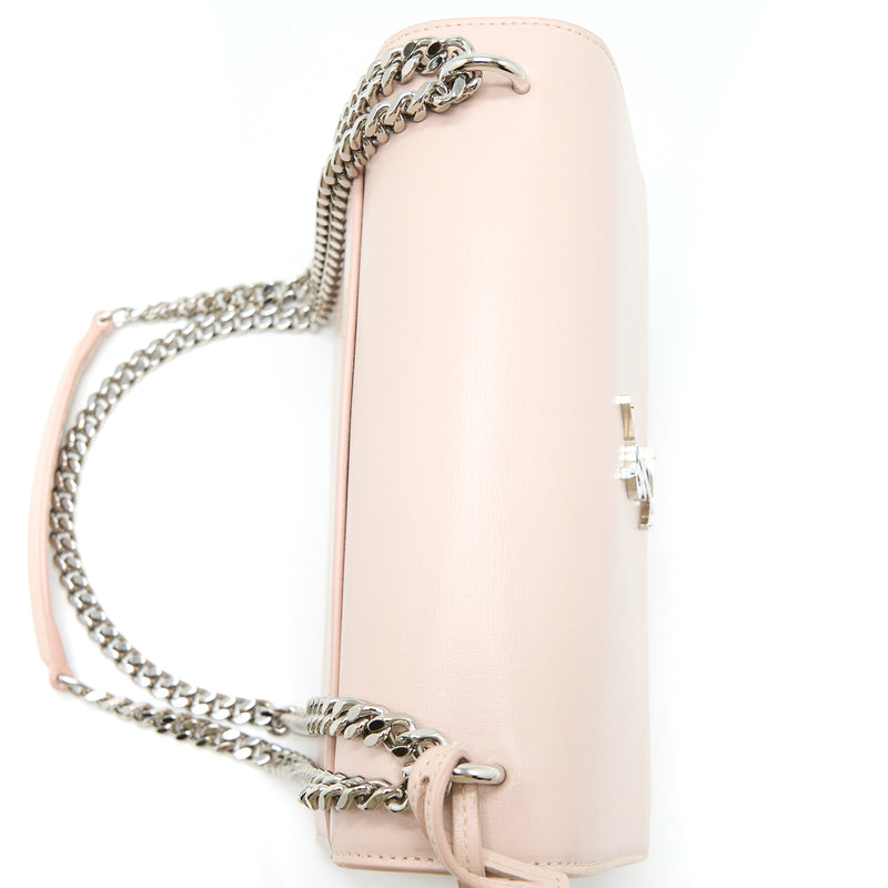 Saint Laurent Medium Sunset Chain Bag Calfskin Light Pink SHW