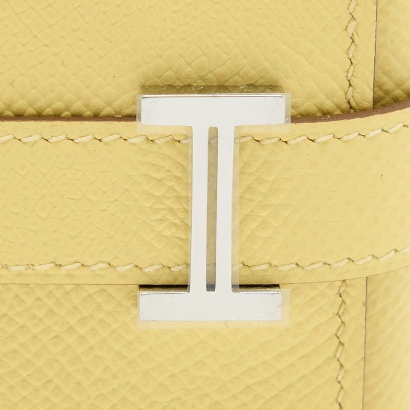 Hermes Bearn Compact Wallet Epsom 1Z Jaune Poussin SHW Stamp Z