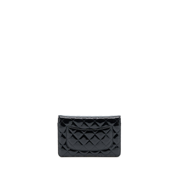 Chanel Classic Wallet on Chain Patent Black SHW