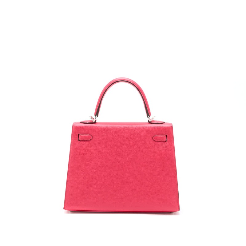 Hermes Kelly 25 Epsom I6 Rose Extreme SHW Stamp D